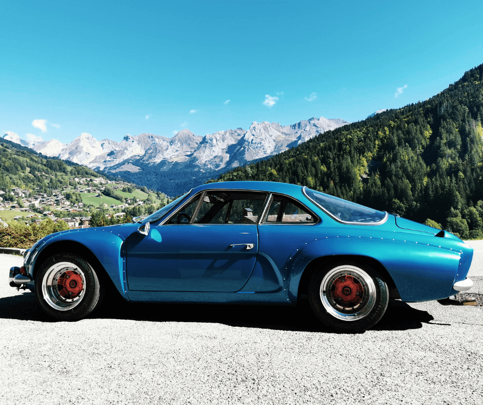 Alpine bleue voiture de collection