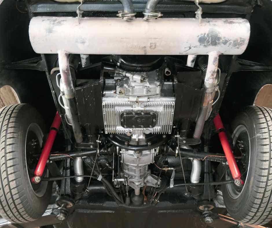 Porsche 356 moteur dessous